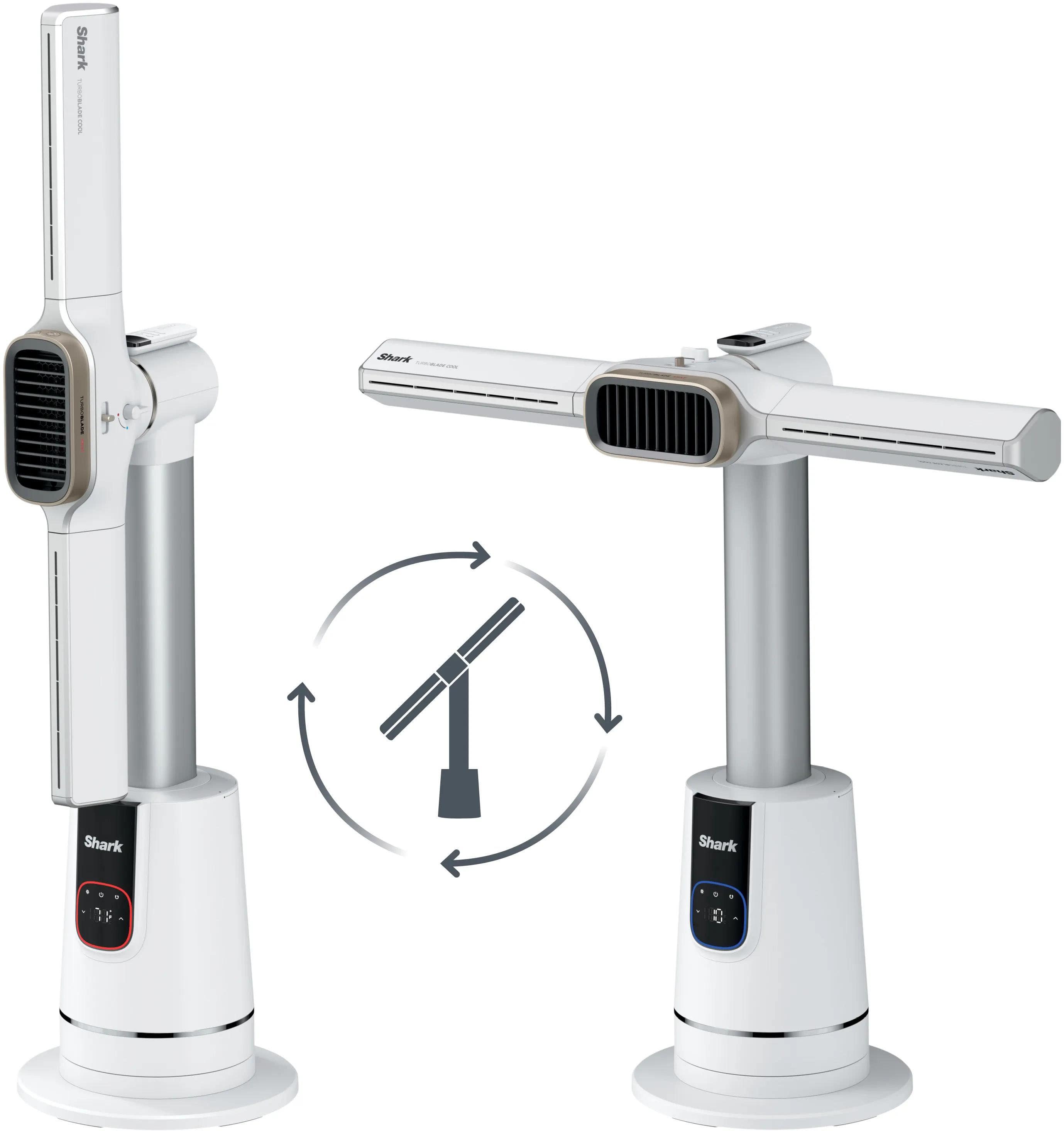 Shark - TurboBlade Cool + Heat Bladeless Tower Fan & Heater - White