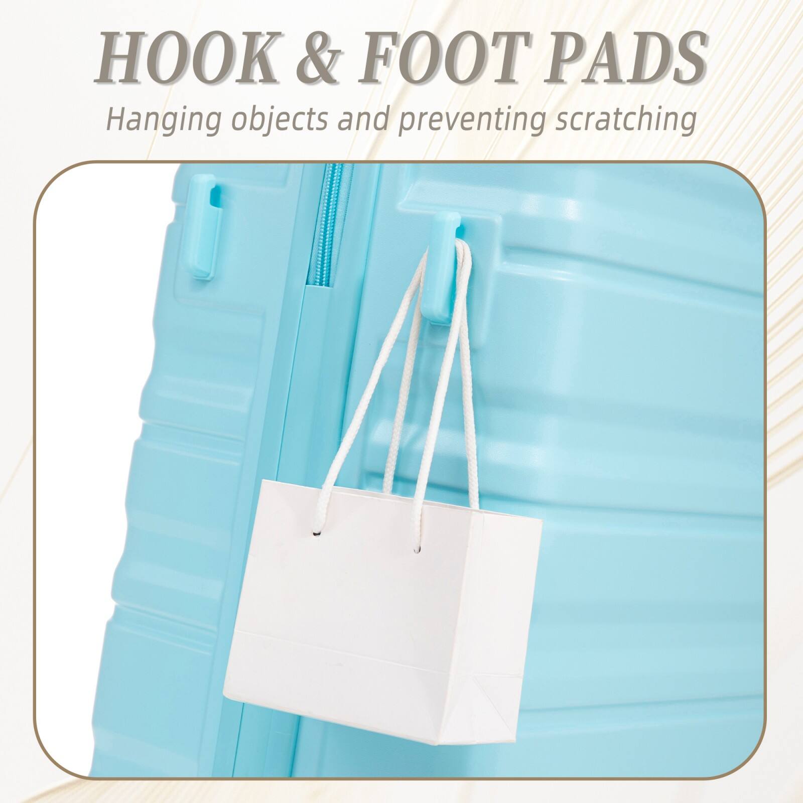 HOOK & FOOT PADS  
Hanging objects and preventing scratching