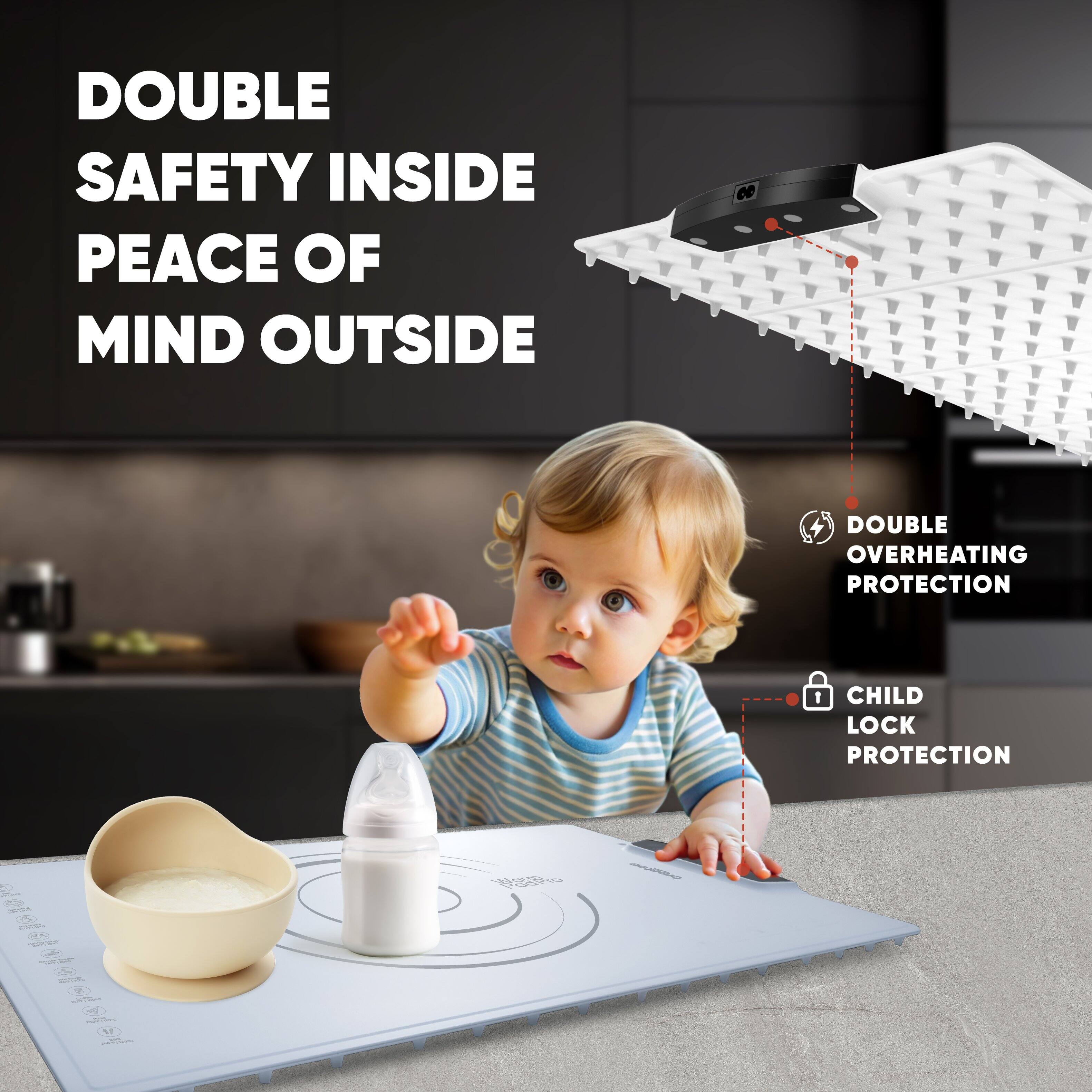 DOUBLE SAFETY INSIDE PEACE OF MIND OUTSIDE

DOUBLE OVERHEATING PROTECTION

CHILD LOCK PROTECTION