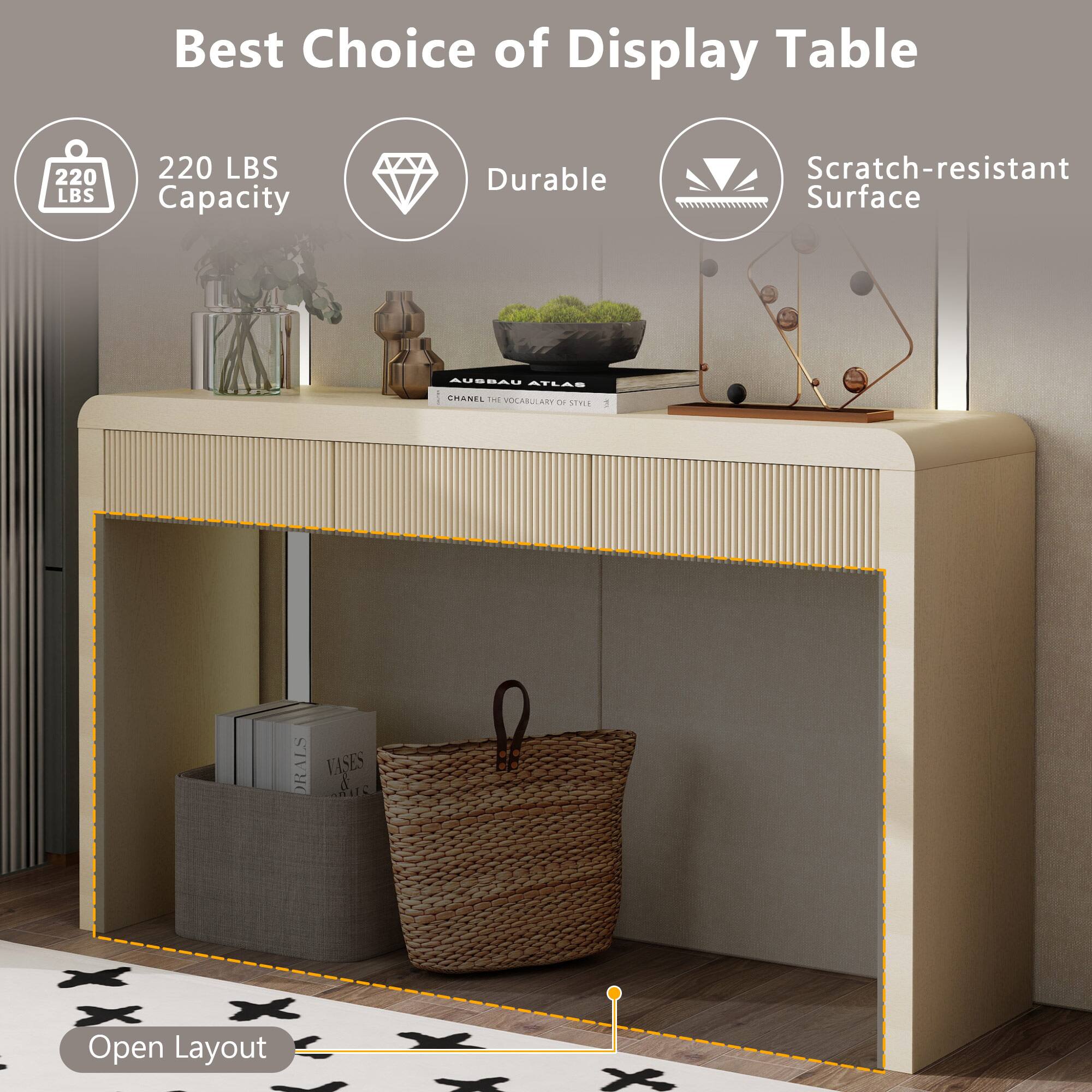 Best Choice of Display Table

220 LBS Capacity

Durable

Scratch-resistant Surface

AUSBAU ATLAS CHANEL THI VOCABULARY OF STYLE

RALS

VASES

Open Layout