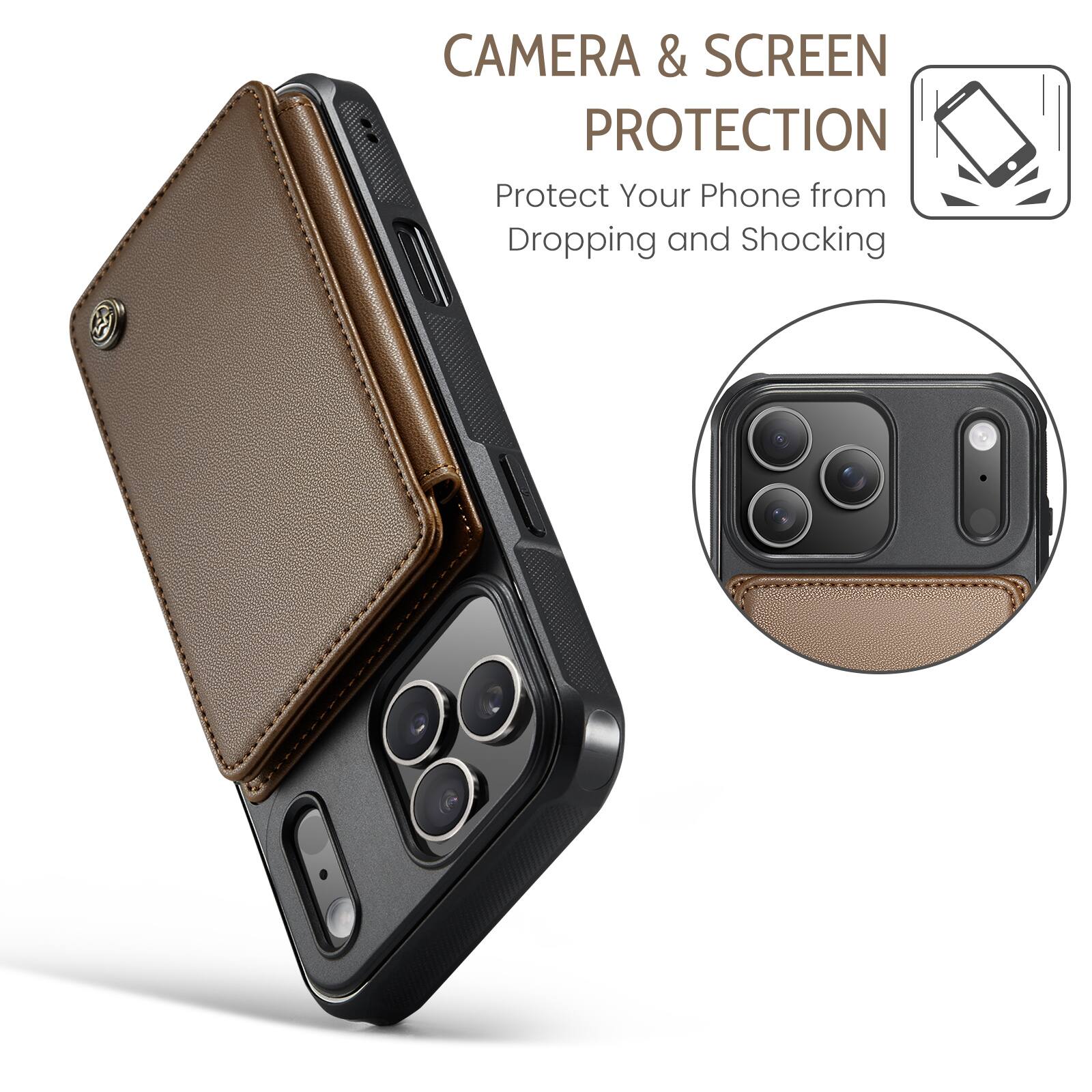CAMERA & SCREEN PROTECTION  
Protect Your Phone from Dropping and Shocking
