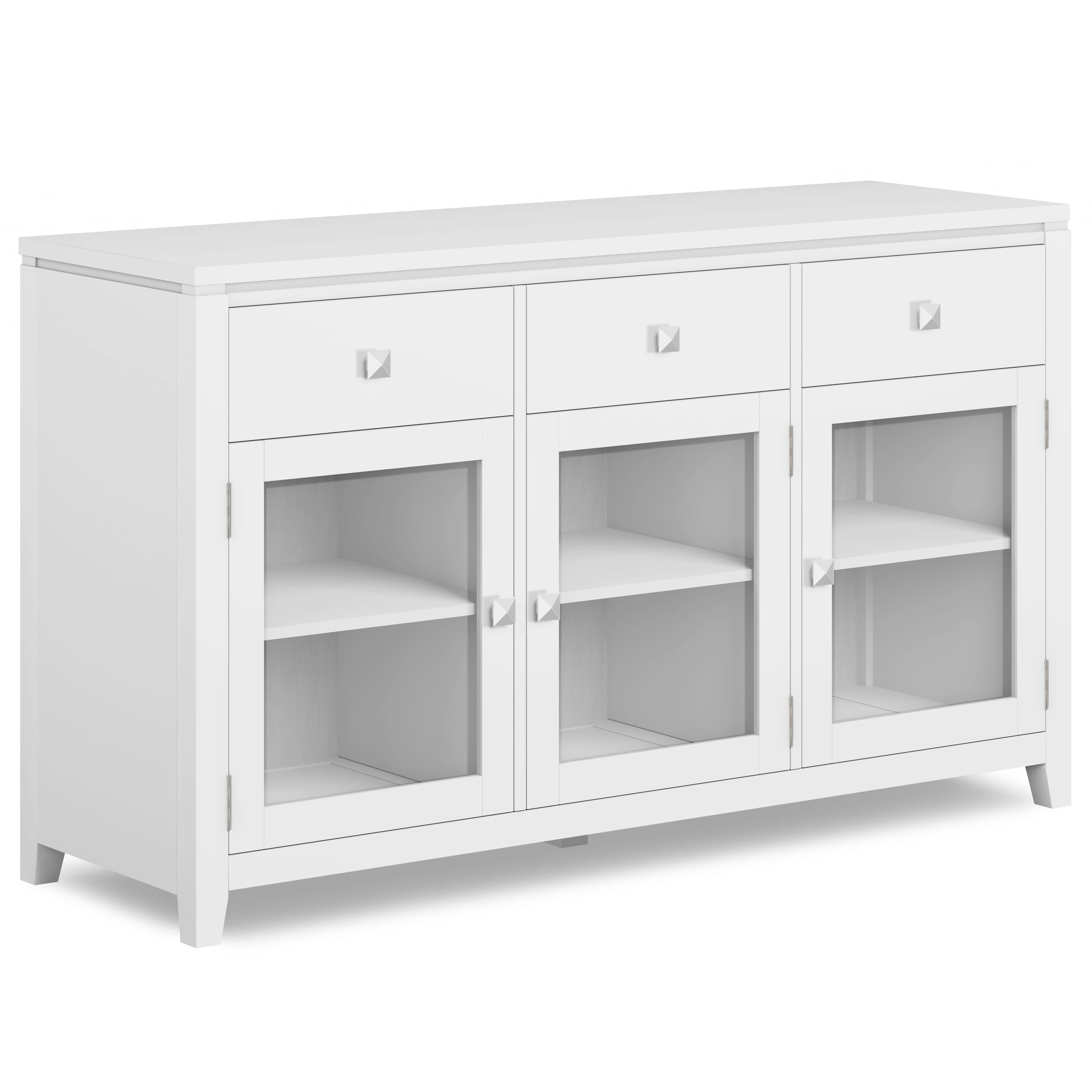 Simpli Home - Cosmopolitan Sideboard Buffet - White - Front_Zoom