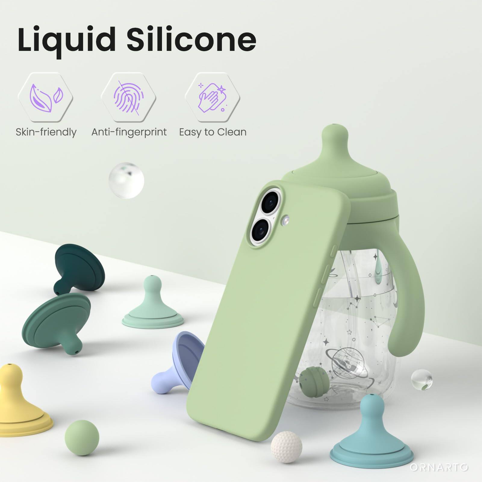 Liquid Silicone

Skin-friendly  
Anti-fingerprint  
Easy to Clean  

ORNARTO