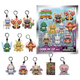 Monogram - TMNT X Godzilla Blind Bag 3D Foam Bag Clip | One Random - Multi-Colored
