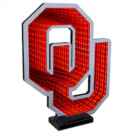 Sporticulture - Oklahoma Sooners LED Infinity Logo Light - Red