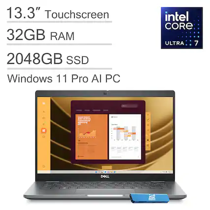 13.3" Touchscreen
32GB RAM
2048GB SSD
Windows 11 Pro AI PC
Intel Core Ultra 7