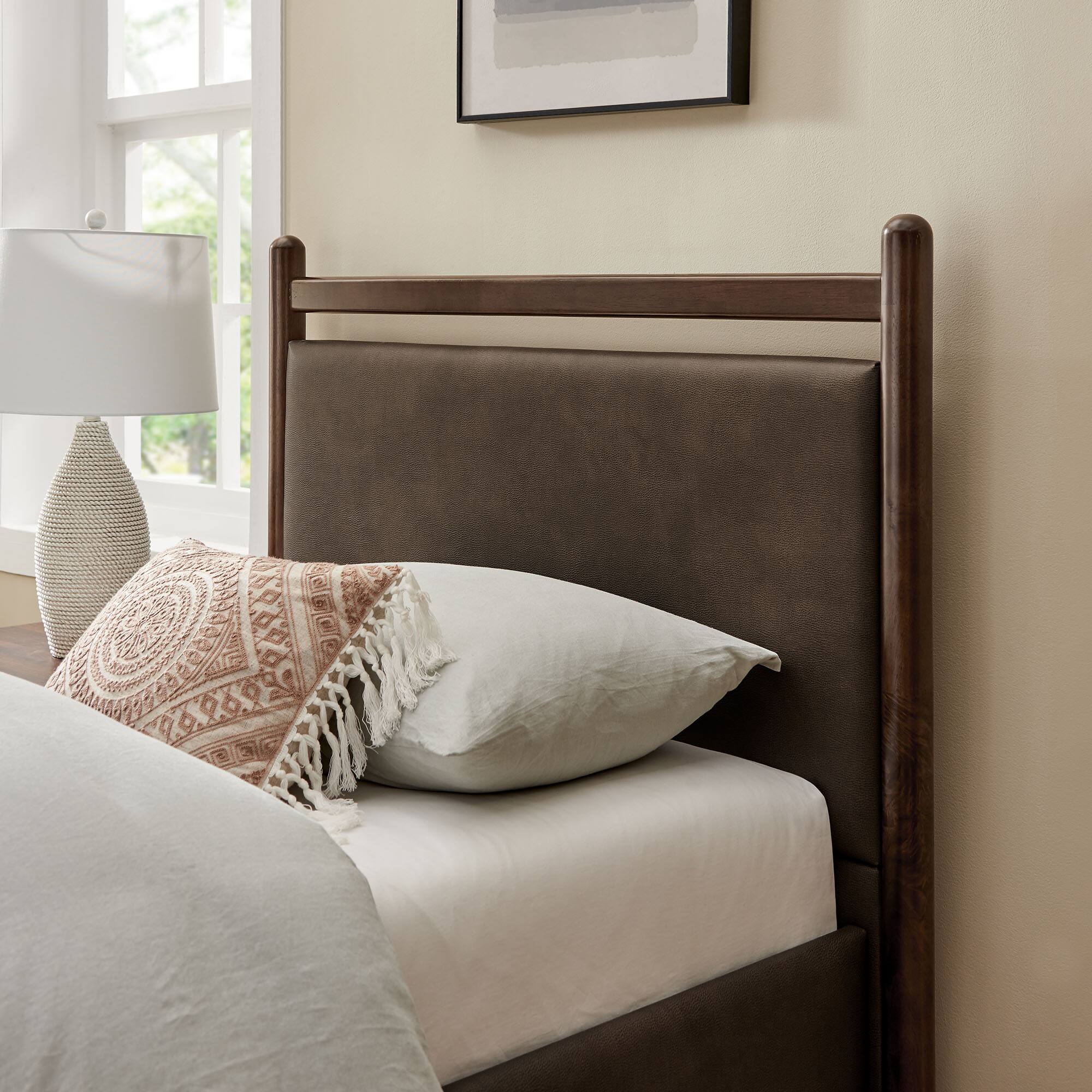 Alt View 1. Modway - Ginny Platform Bed Frame by Modway - Wenge Mushroom.