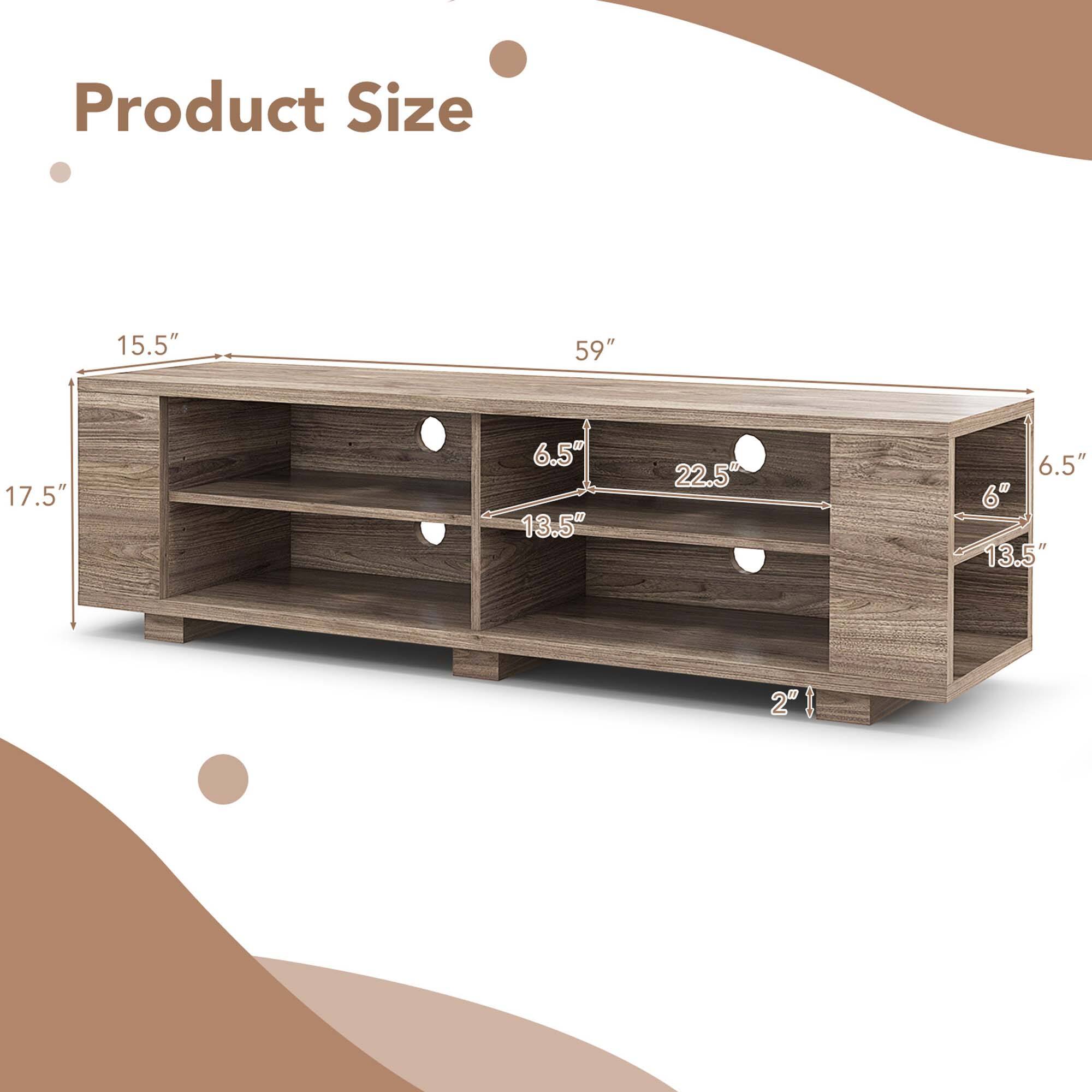 Product Size: 15.5" x 59" x 17.5" x 6.5" x 13.5" x 22.5" x 6.5" x 6" x 13.5" x 2".