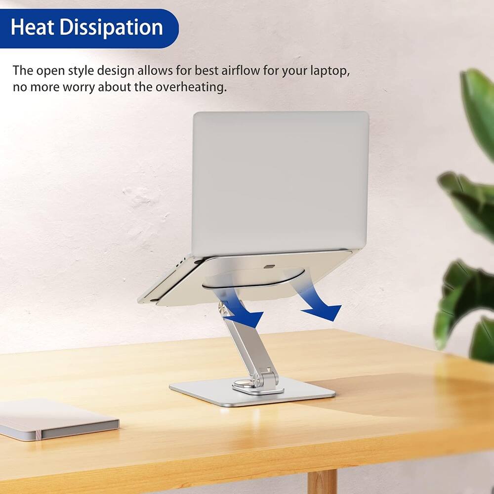 Heat Dissipation

The open style design allows for best airflow for your laptop, no more worry about the overheating.