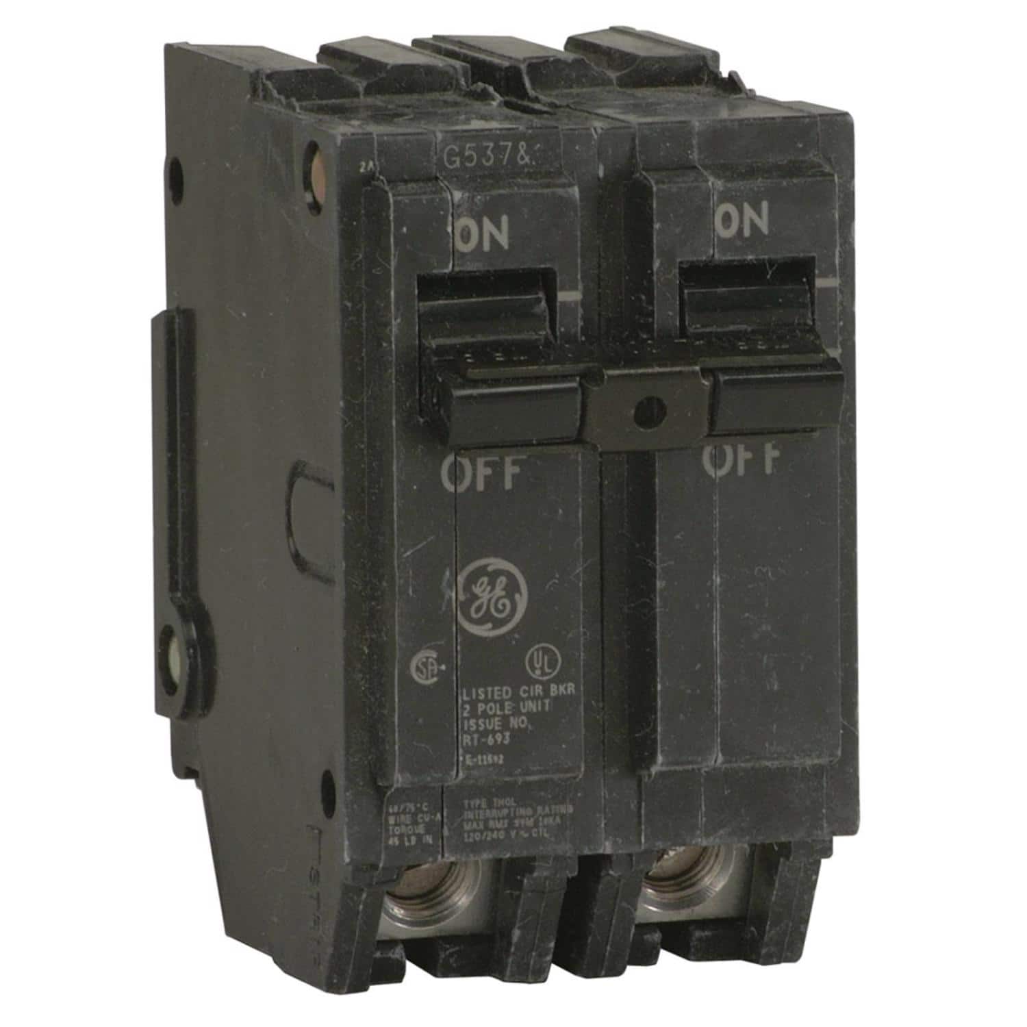 GE - Q Line 45 amps Plug In 2-Pole Circuit Breaker