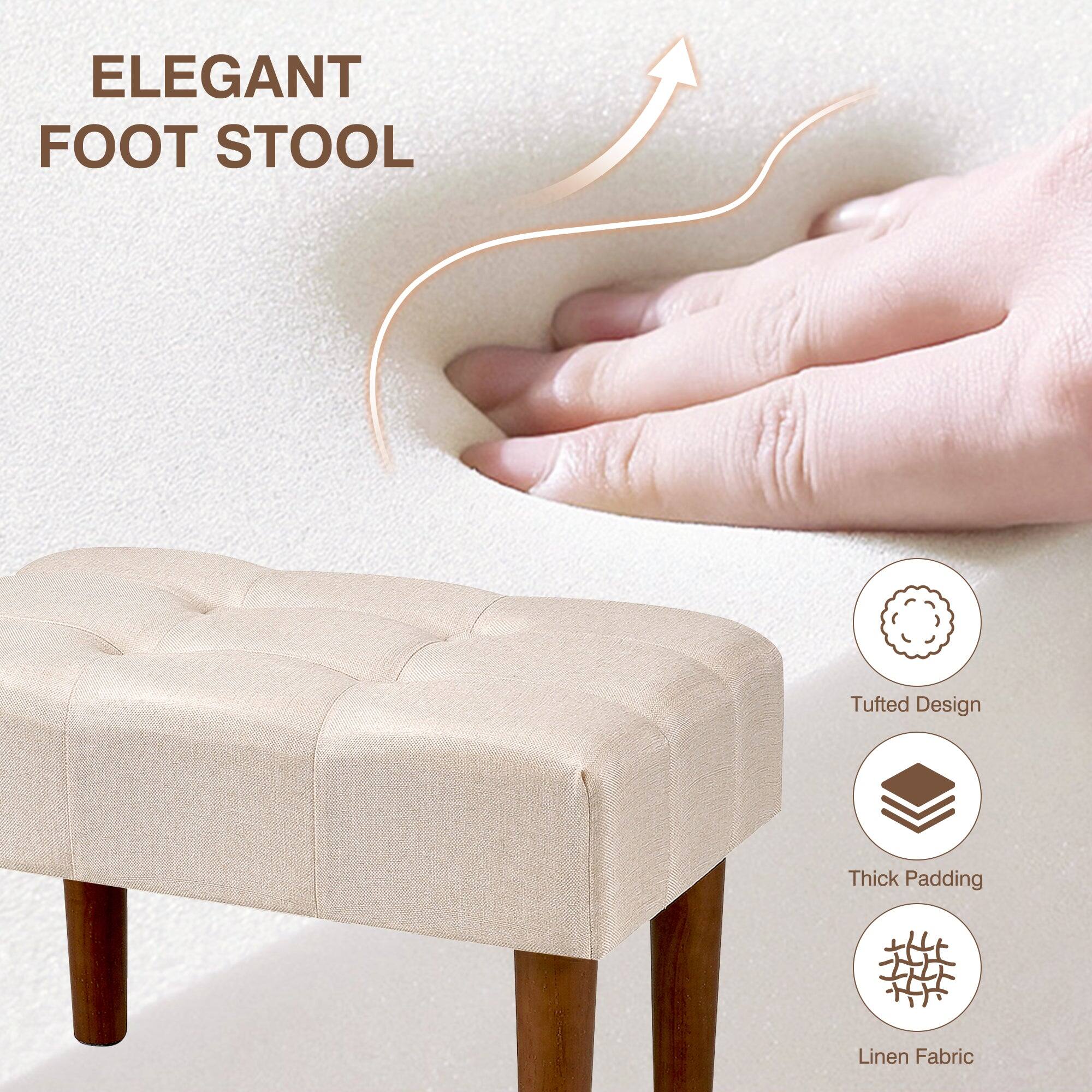 ELEGANT FOOT STOOL

- Tufted Design
- Thick Padding
- Linen Fabric