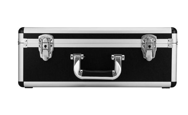 Angle. Warm Audio - Flight Case for WA-47 Condenser Microphone, Made of Aluminum, Lightweight with Rubberized Foam.