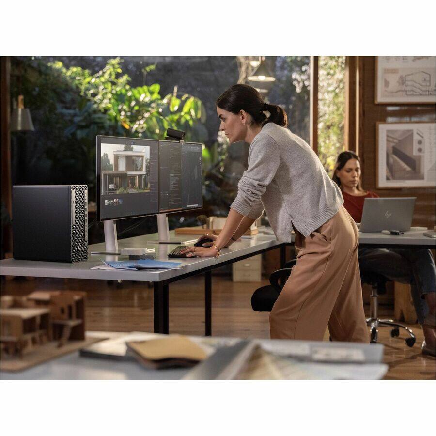 Alt View 7. HP - HP Z2 G1i Workstation - Intel Core Ultra 9 285 - 32 GB - 1 TB SSD - Small Form Factor - Black - Intel W880 Chip - Black.