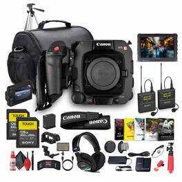 Canon - EOS C400 6K Full-Frame Cinema Camera (Canon RF) + Mic System + Monitor + More