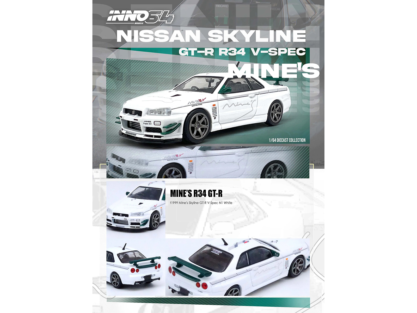 inno mine's Nissan Skyline GT-R R32 1/64 Skyline Nissan GT-R