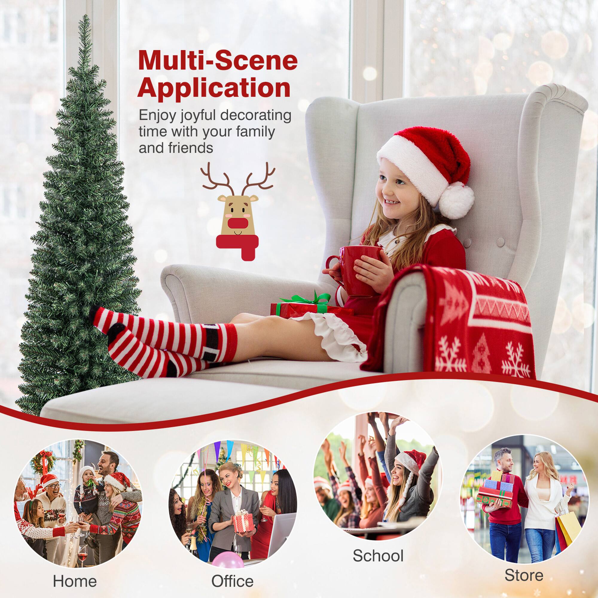 Multi-Scene Application  
Enjoy joyful decorating time with your family and friends  

Home  
Office  
School  
Store