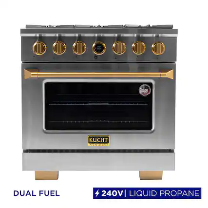 KUCHT Professional
DUAL FUEL
240V | LIQUID PROPANE