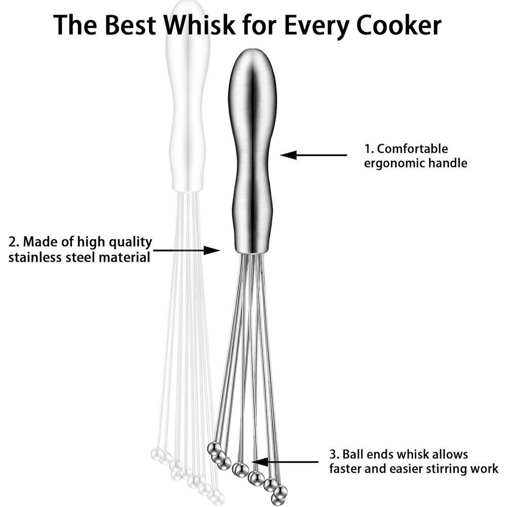 The Best Whisk for Every Cooker

1. Comfortable ergonomic handle
2. Made of high quality stainless steel material
3. Ball ends whisk allows faster and easier stirring work