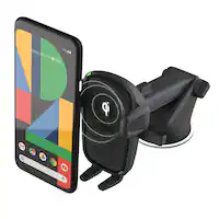 iOttie - Easy One Touch 2 Wireless Fast Charge Universal Dash/Windshield Mount for Mobile Phones - Black - Front_Zoom