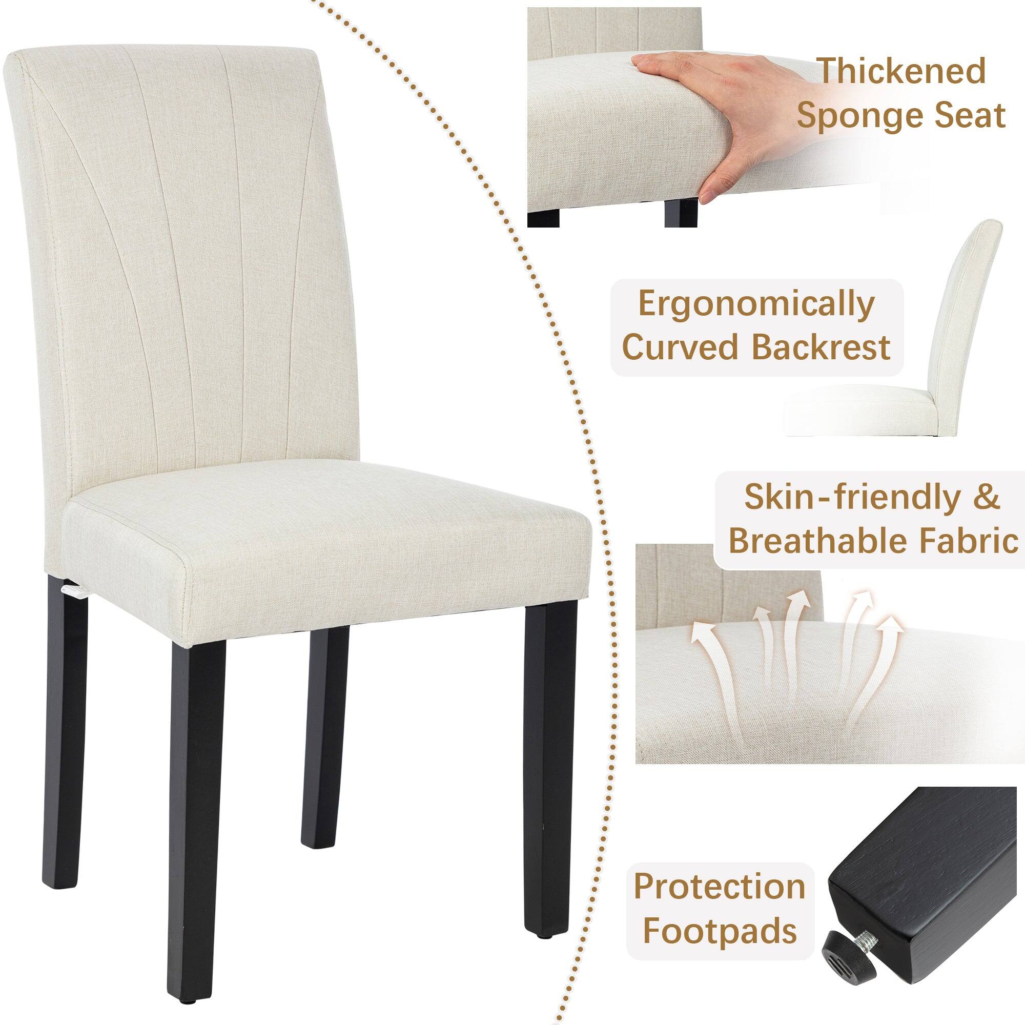- Thickened Sponge Seat
- Ergonomically Curved Backrest
- Skin-friendly & Breathable Fabric
- Protection Footpads