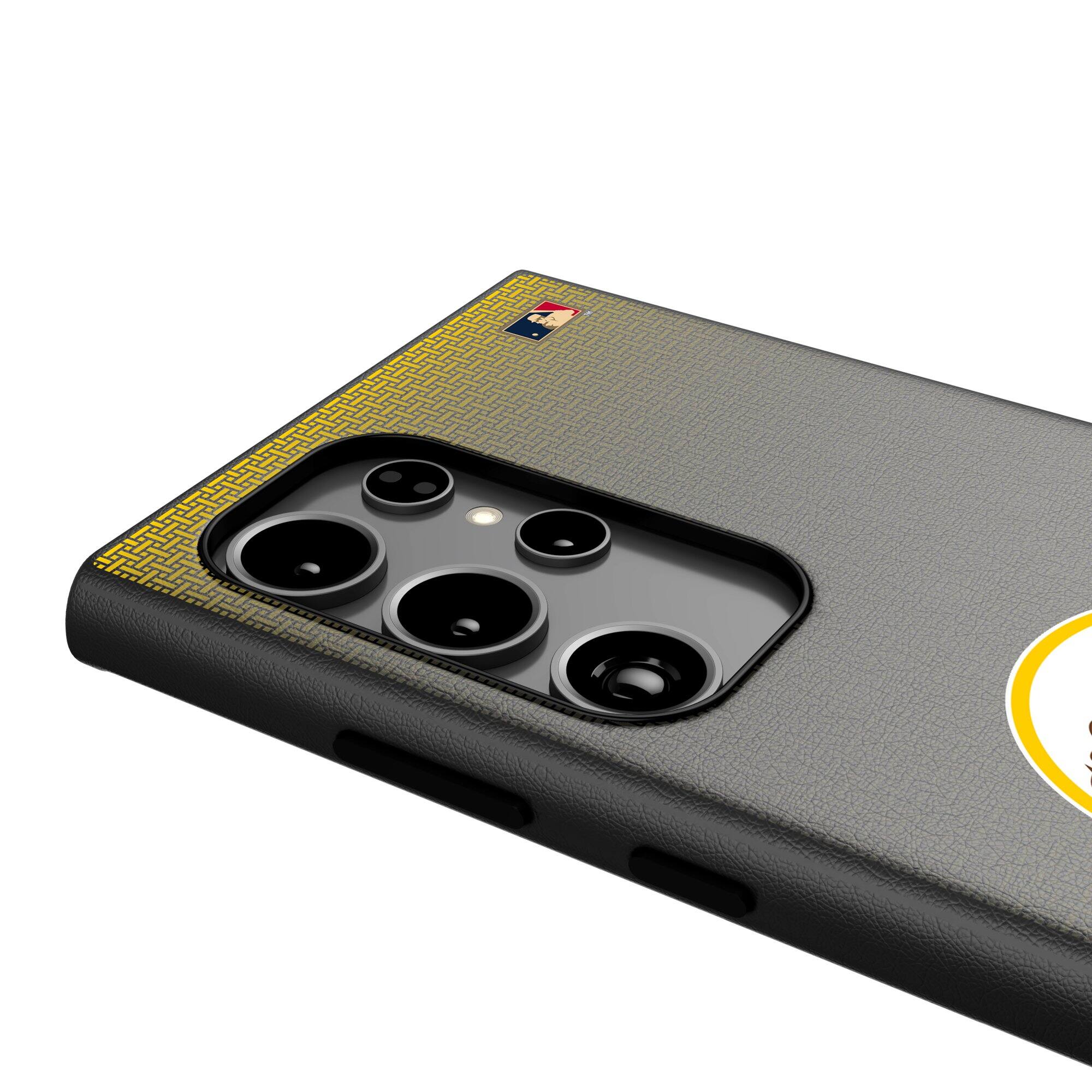 Alt View 3. Keyscaper - San Diego Padres Cooperstown Collection 1969-1984 Galaxy Magnetic Bump Case - S25 Ultra - Black.