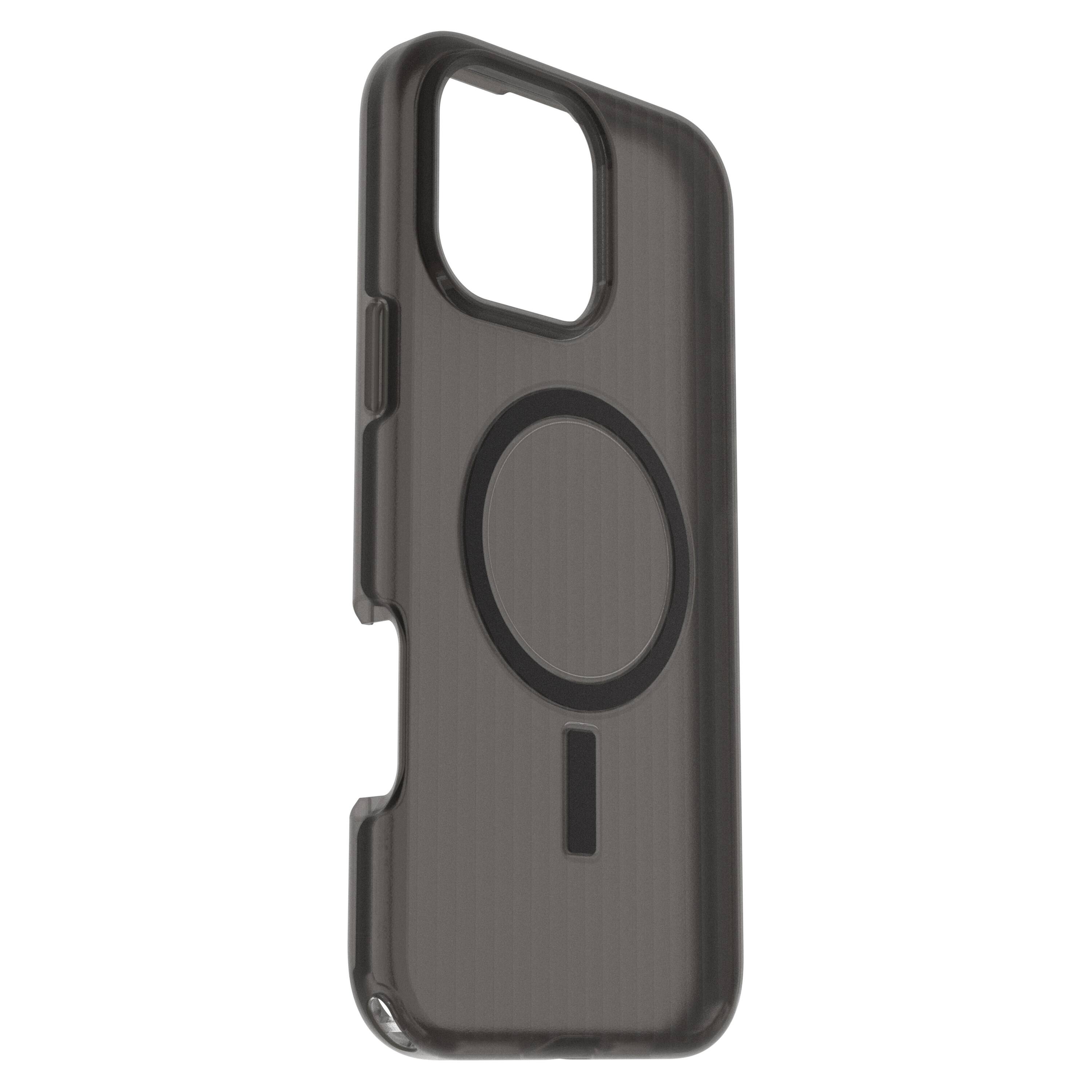 Angle. OtterBox - Symmetry Series Hard Shell for MagSafe for Apple iPhone 16 Pro Max - Dark Echo.