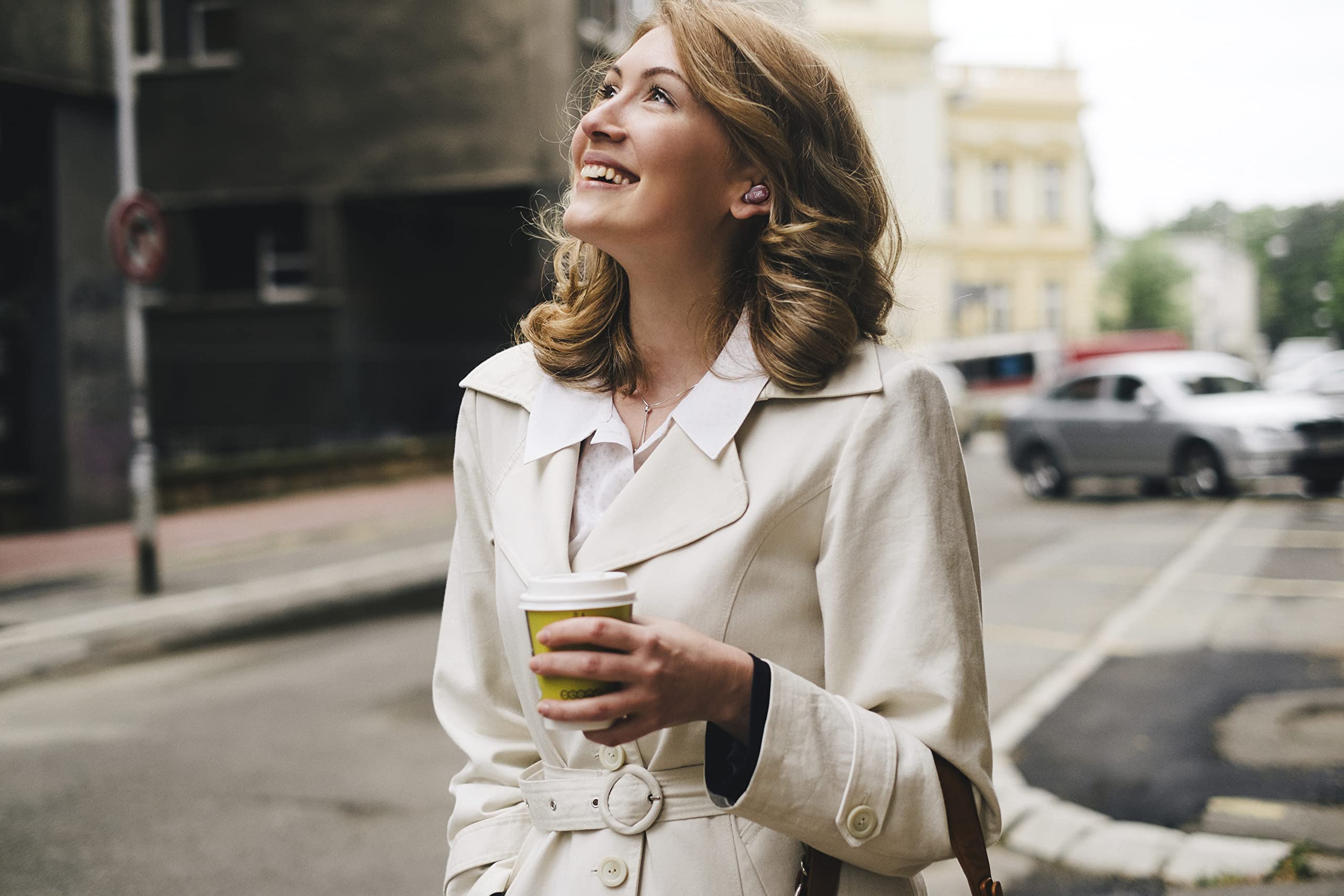 Back. JBL - JBL Live Free 2 - True Wireless Noise Cancelling Earbuds, Up to 35hrs of Playtime, (Rose) - Pink.