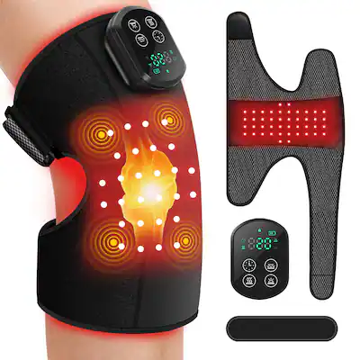 Morfone 660nm and 850nm Infrared Red Light Therapy Device for Knee.3 Vibration Modes and 4 Heating Levels Black M016 - Best Buy Morfone 660nm and 850nm Infrared Red Light Therapy Device for Knee.3 Vibration Modes and 4 Heating Levels Black M016 - Best Buy