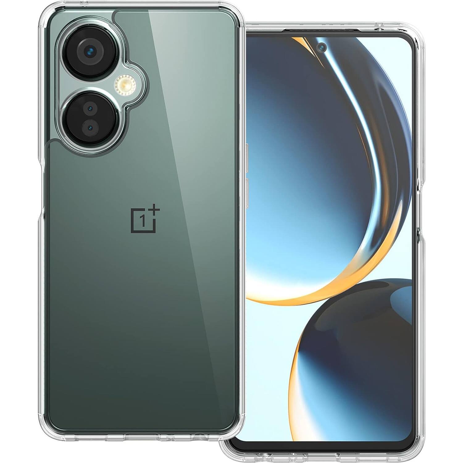 Alt View 11. SaharaCase - Hybrid-Flex Hard Shell Series Case for OnePlus Nord N30 5G - Clear.