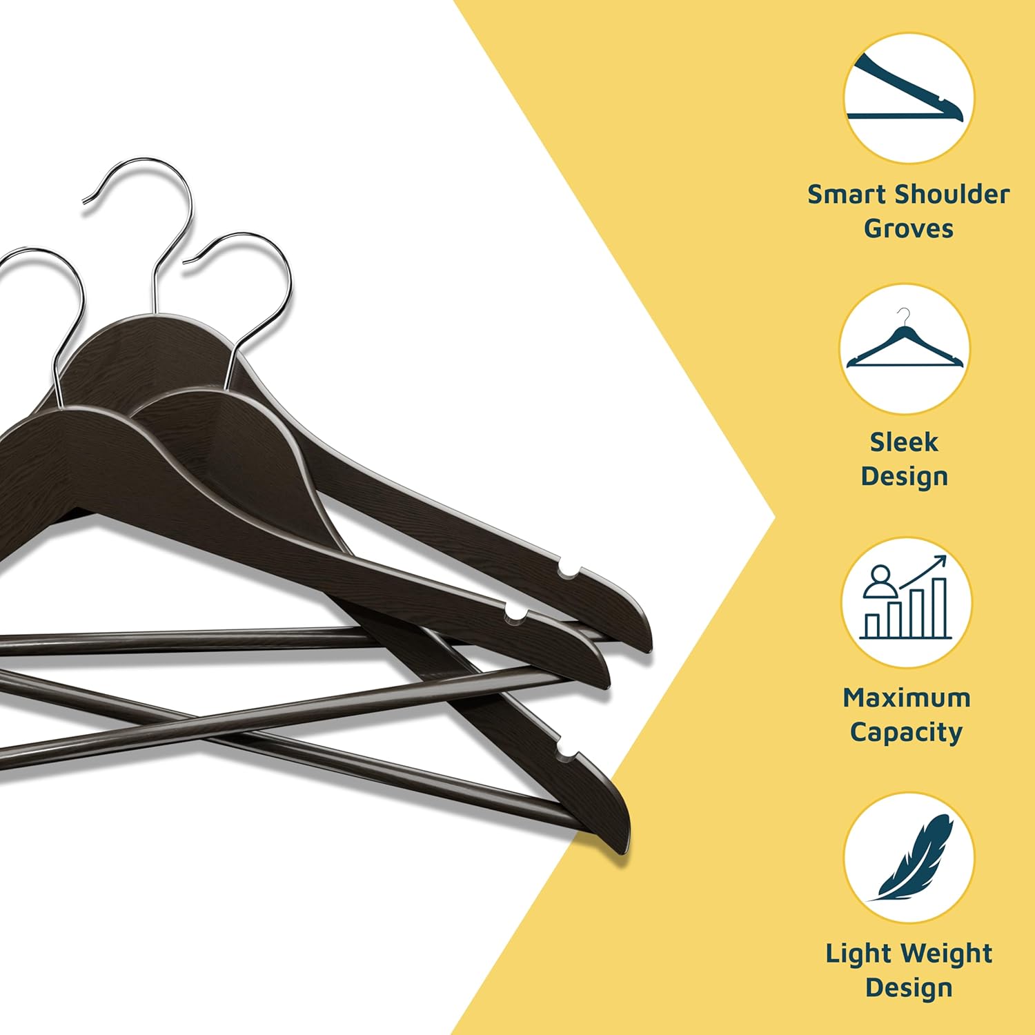 Smart Shoulder Groves, Sleek Design, Maximum Capacity, Light Weight Design