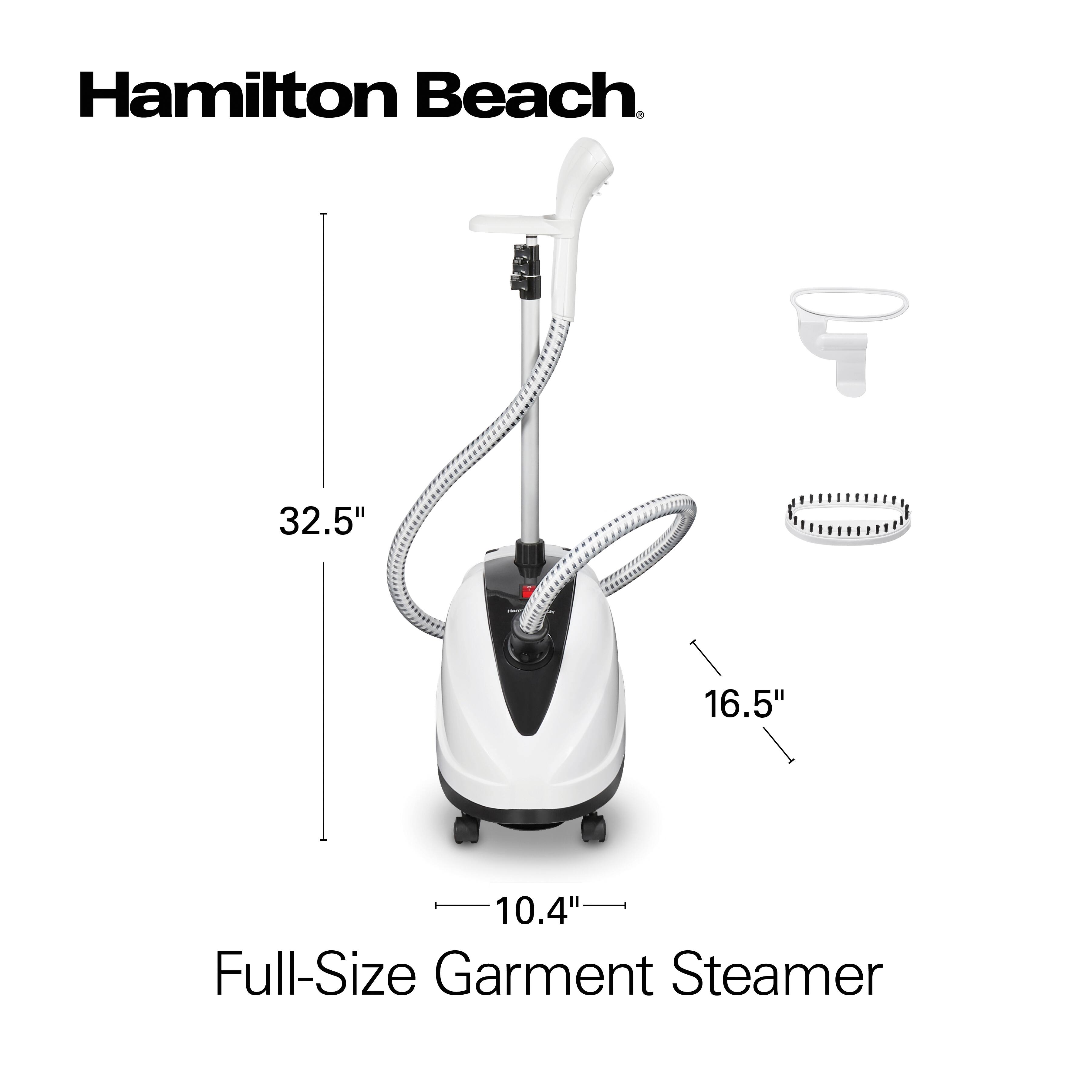 Hamilton Beach  
32.5" 16.5" 10.4" Full-Size Garment Steamer