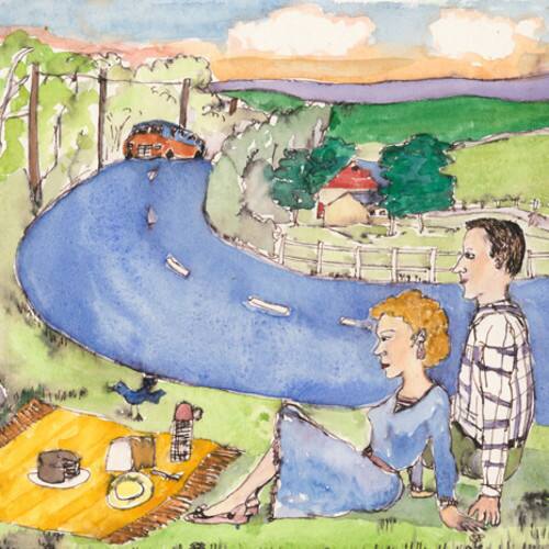 Front. The Magnetic Fields - Wayward Bus / Distant Plastic Trees   - VINYL LP.