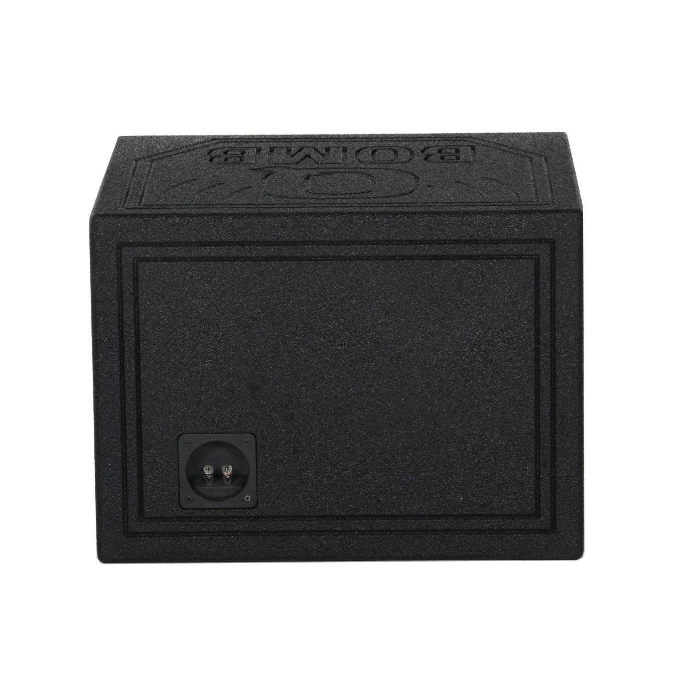 Alt View 4. QPower - QPower QBomb QBOMB12HP Single 12" Vented Port Subwoofer Box w/ Bedliner Spray - Black.