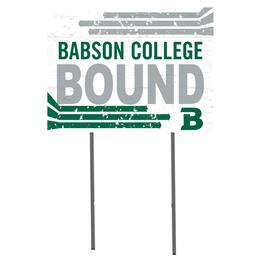 Jardine - Babson Beavers 18" x 24" Team Yard Sign - White