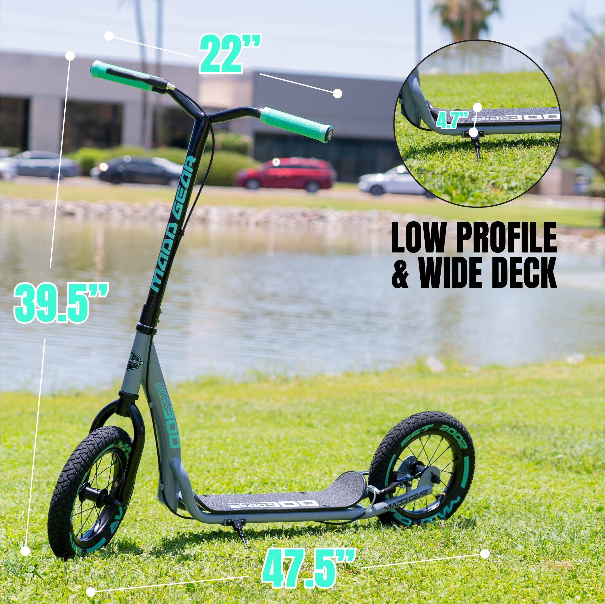 22" 39.5" GEAR MADA 4.7" 300 LOW PROFILE & WIDE DECK