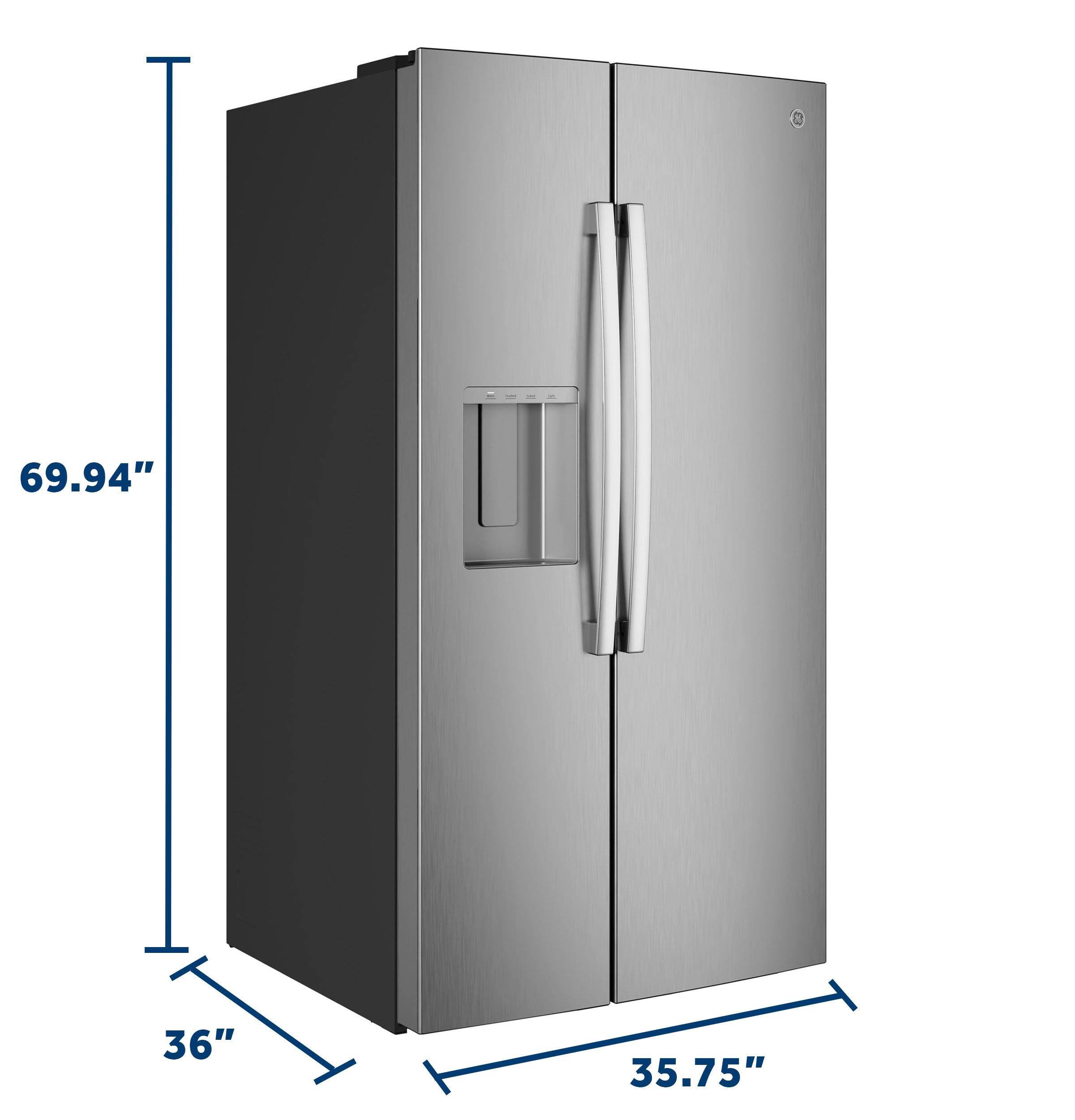 GE 36 in. Wide ENERGY STAR 27.9 Cu. Ft. Side By Side Refrigerator