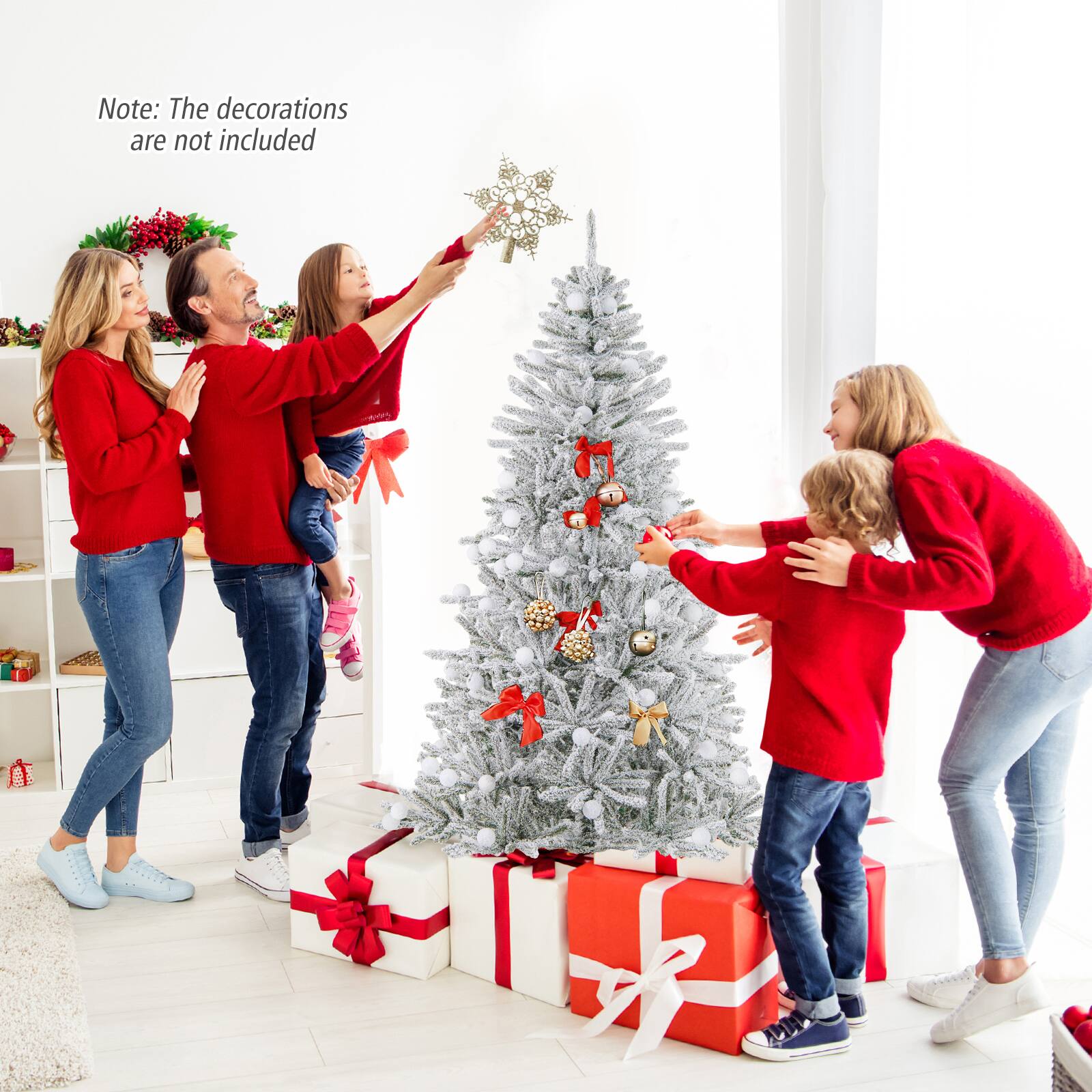 Note: The decorations are not included