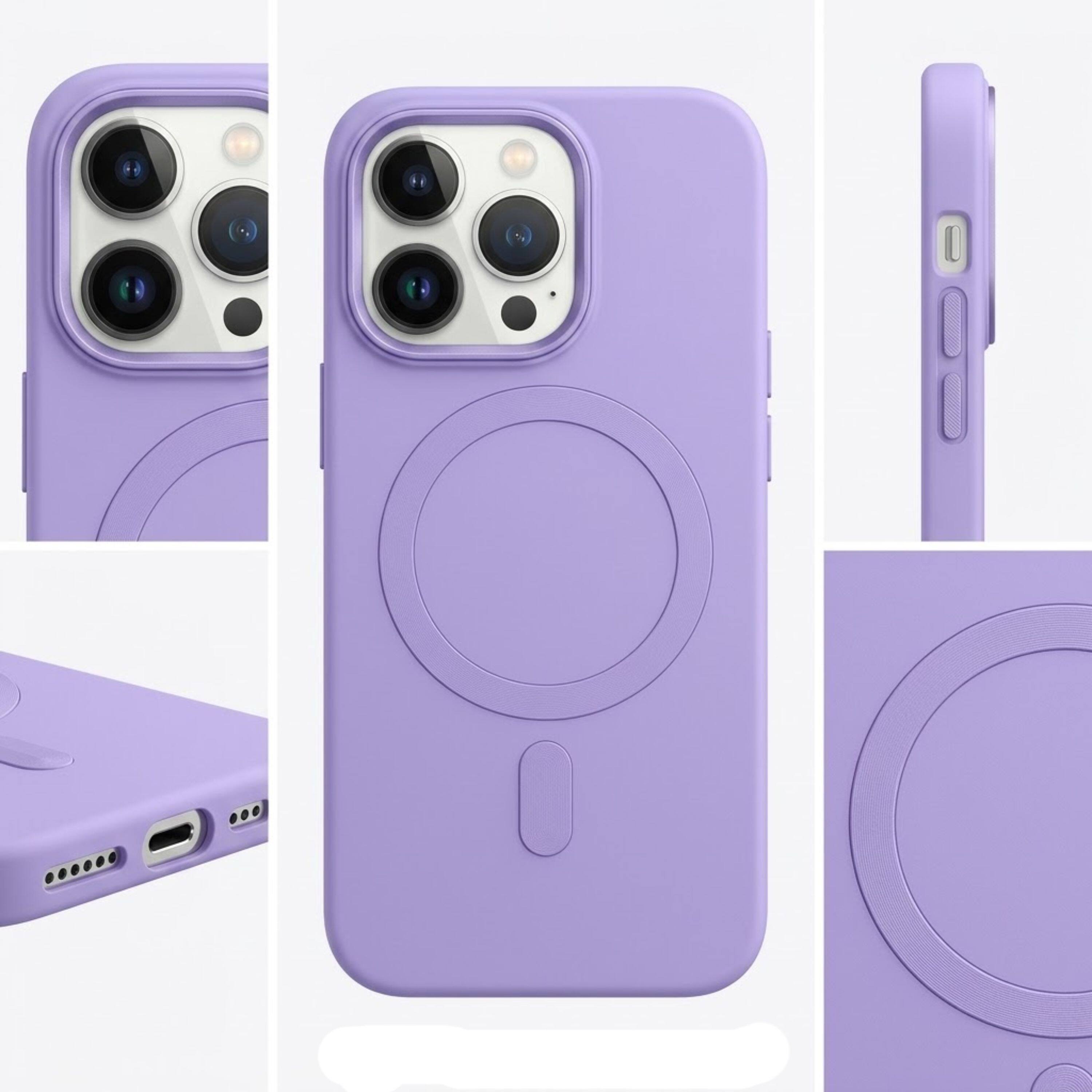 Angle. Kitcheniva - Sleek Shockproof Protective Phone Case For iPhone iPhone 18 Pro Purple - Purple.