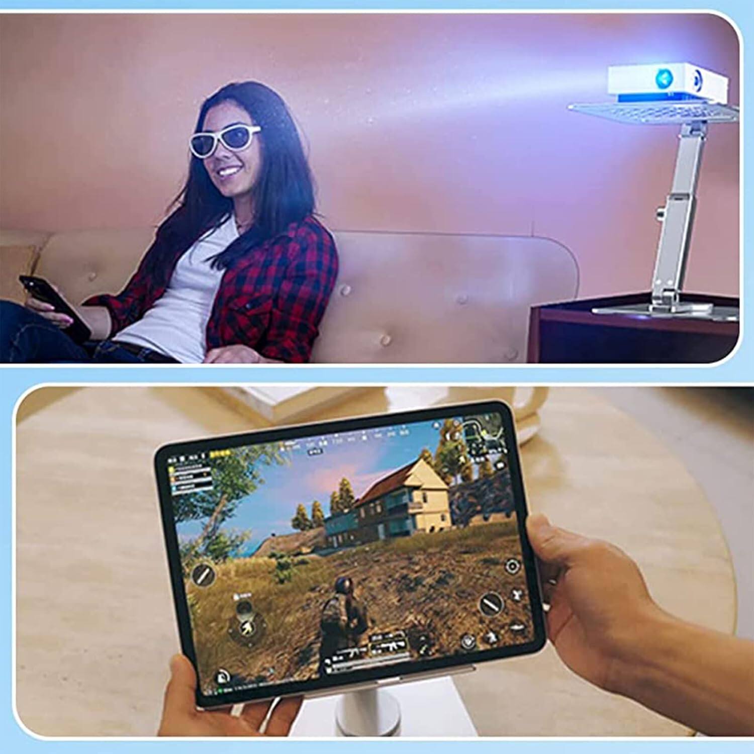 Alt View 4. FINEAK - 360° Adjustable Ergonomic Tablet Stand for iPad & Phones - Dark gray.