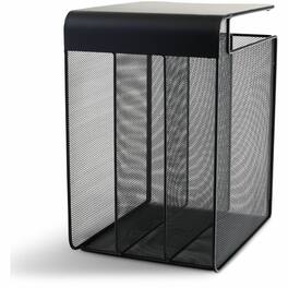 Safco - Onyx Vertical Hanging Storage Organizer 3 Compartment 11.75" x 14.75" x 5.25" Steel - Black