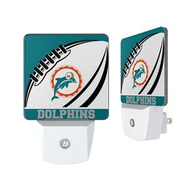 Keyscaper - Miami Dolphins Passtime Design Nightlight 2-Pack - Multicolor