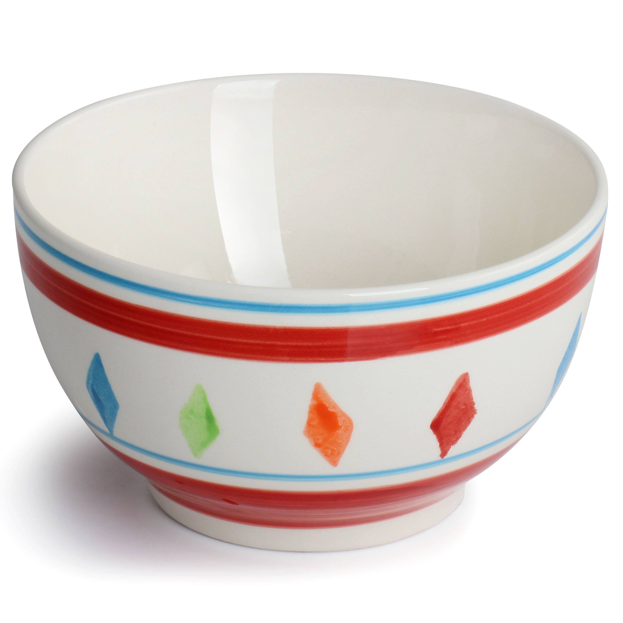 Alt View 3. Gibson - Gibson Home Heidy 12 Piece Hand Painted Durastone Dinnerware Set in Red - Red.