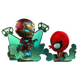 Marvel - Spider-Man Far From Home Cosbaby (S) Set | Iron Man Illusion & Spider-Man - Red