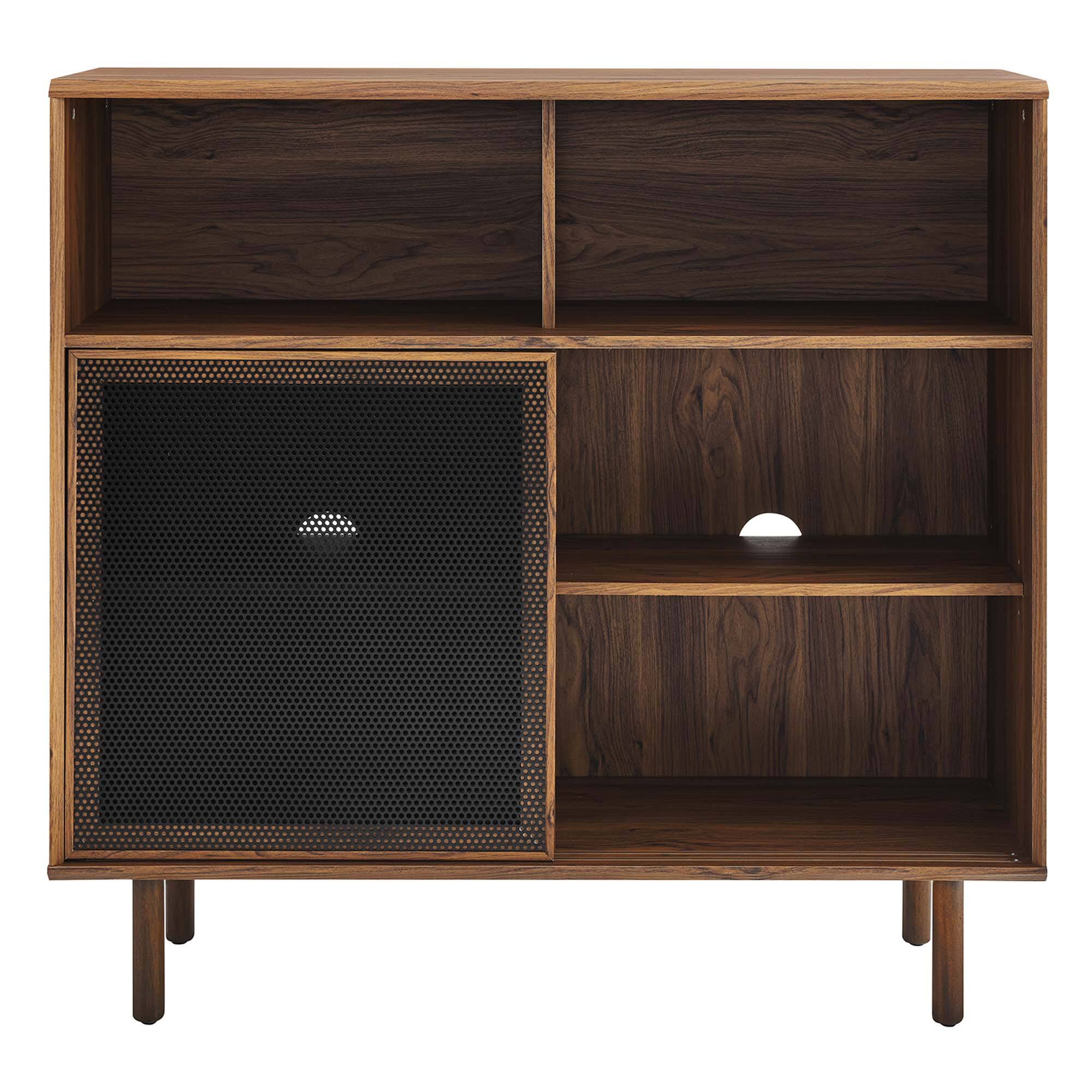 Alt View 5. Modway - Kurtis 47" Display Cabinet by Modway - Walnut.