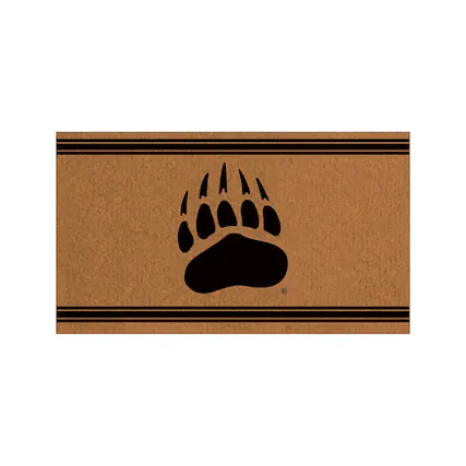 Front. Evergreen Enterprises - Montana Grizzlies 28" x 16" Primary Logo Outdoor Coir Entryway Mat - Multicolor.