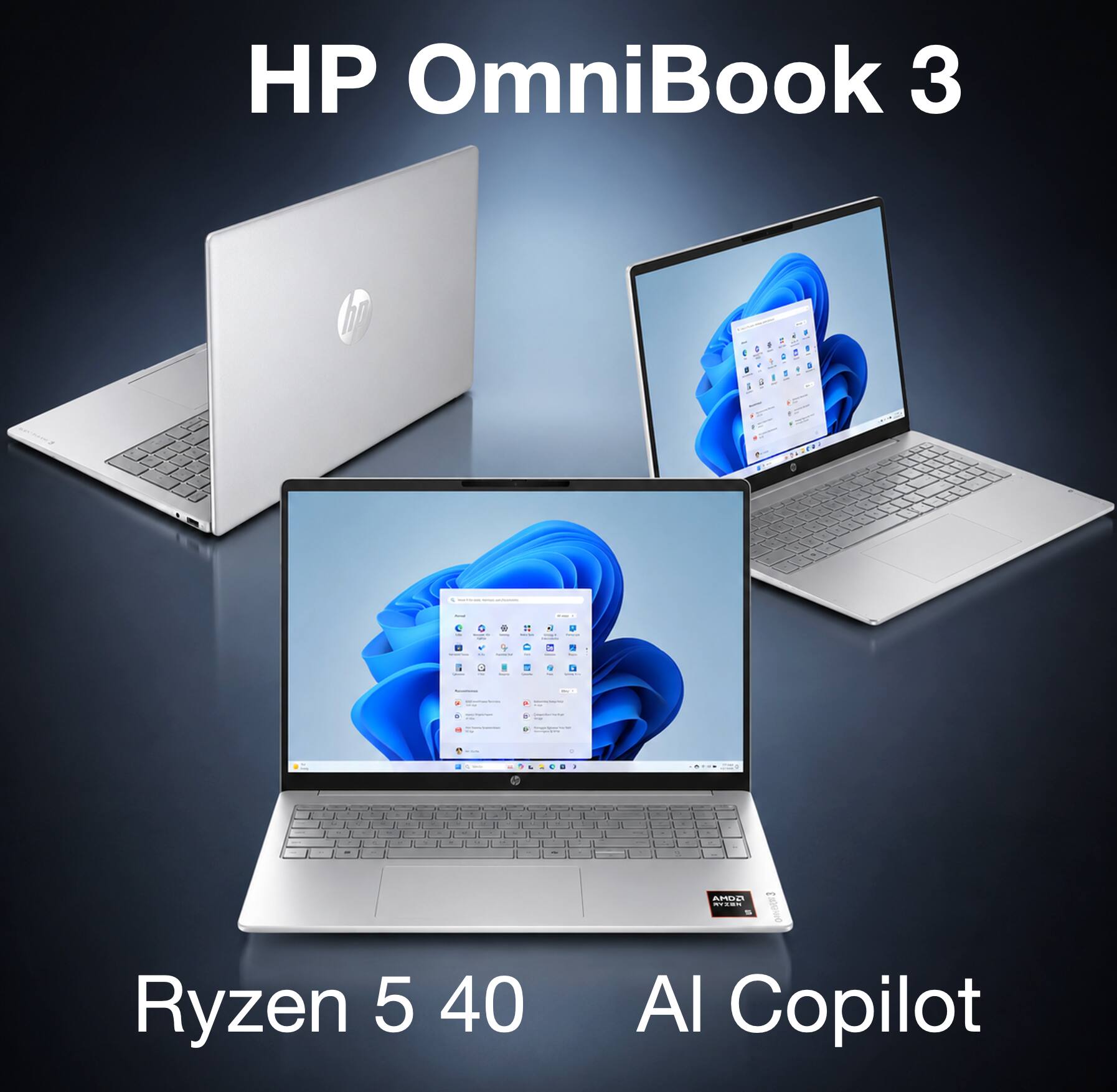 HP OmniBook 3  
Ryzen 5 40  
AI Copilot
