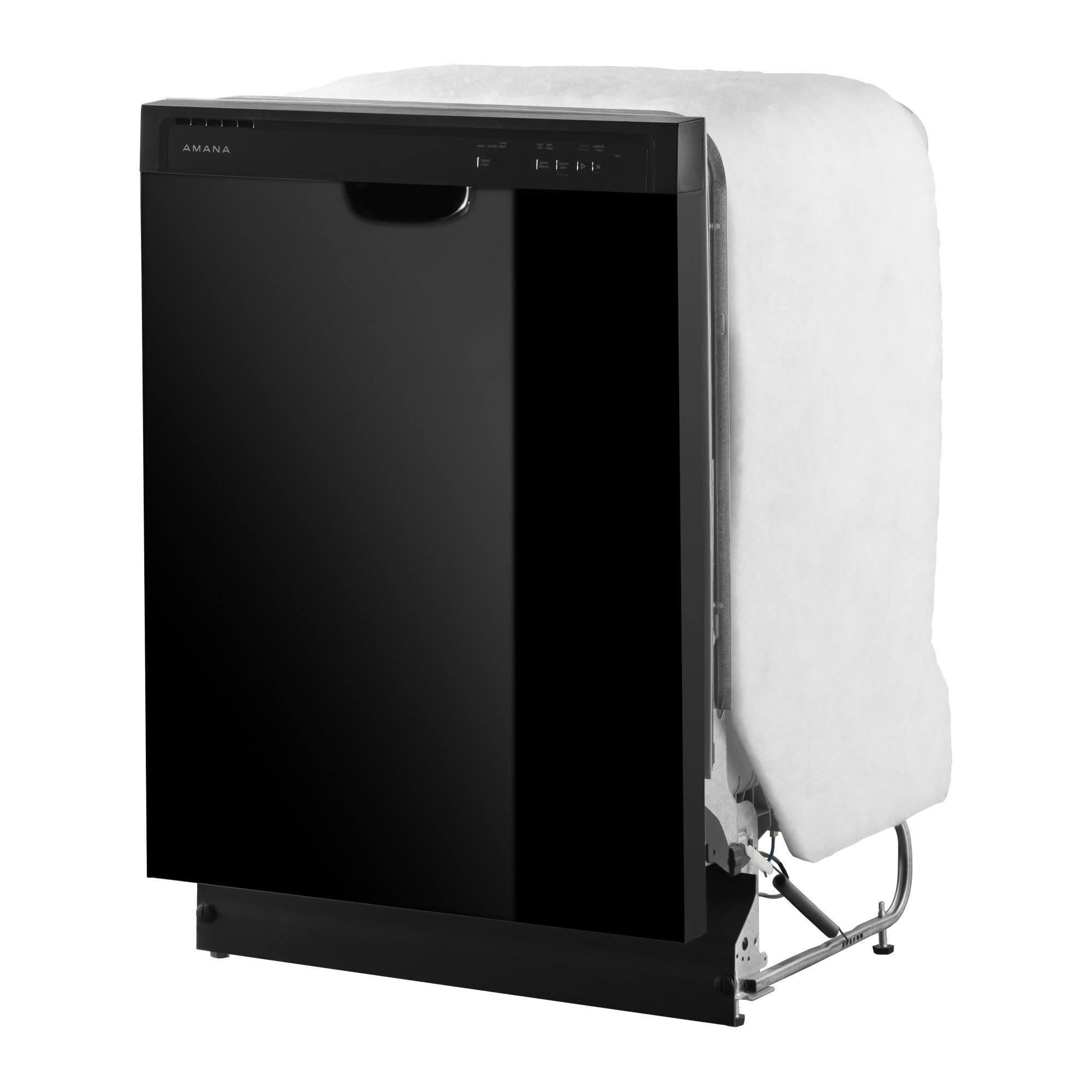 Alt View 10. Amana - 24" Built-In Black Tub Dishwasher with Dark Interior, Large Capacity, 59 dBA - Black.