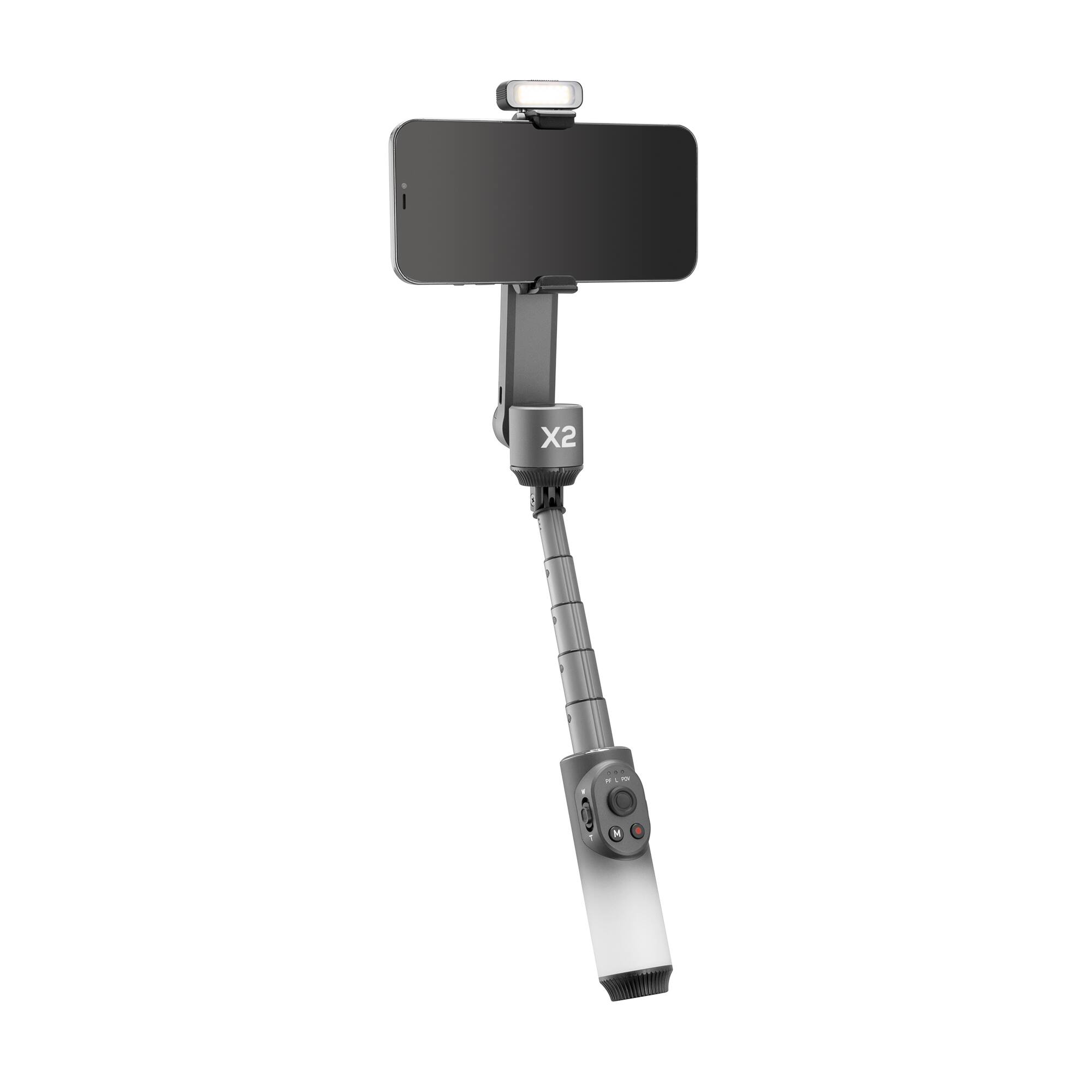 Alt View 11. Zhiyun - Smooth-X2 Combo Kit with tripod, fill light, storage pouch and protective bag.
