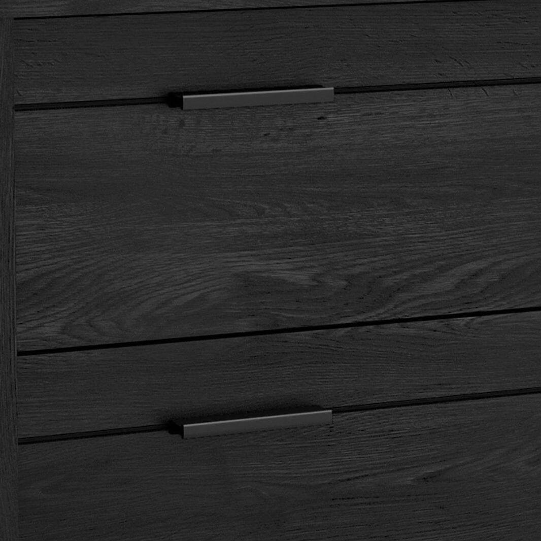 Angle. Hivvago - Hivvago Modern Bedroom Nightstand - Grey Black.