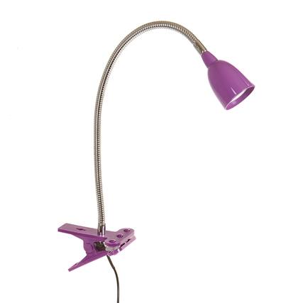 Front. Comfort Essence - Nhclp-ol-bk Dimmable And Color Temperature Changing Clamp Light Desk Lamp - Purple.